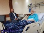عیادت حیدریان از جمشید مشایخی